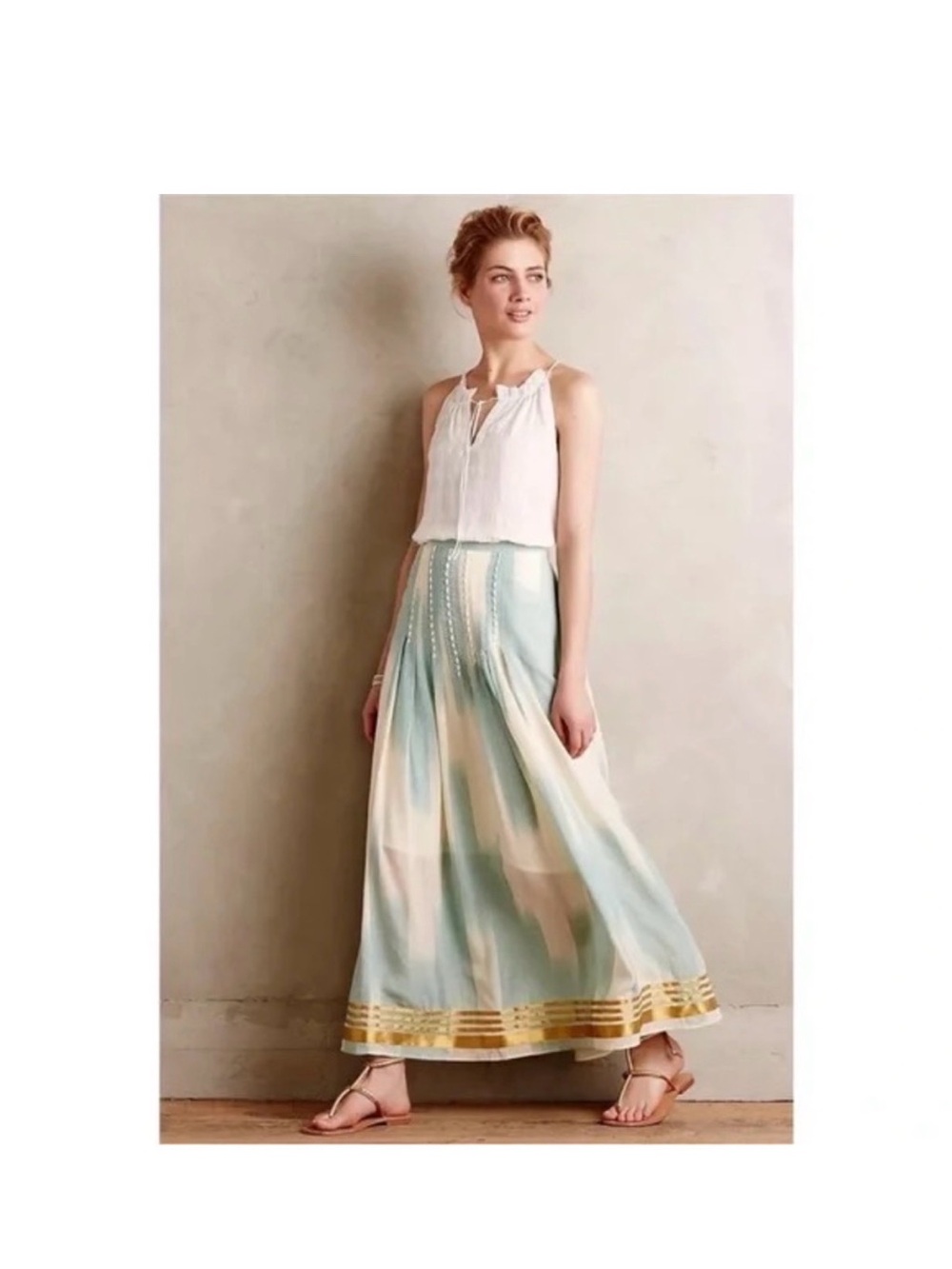 Floreat Anthropologie maxi skirt size 10